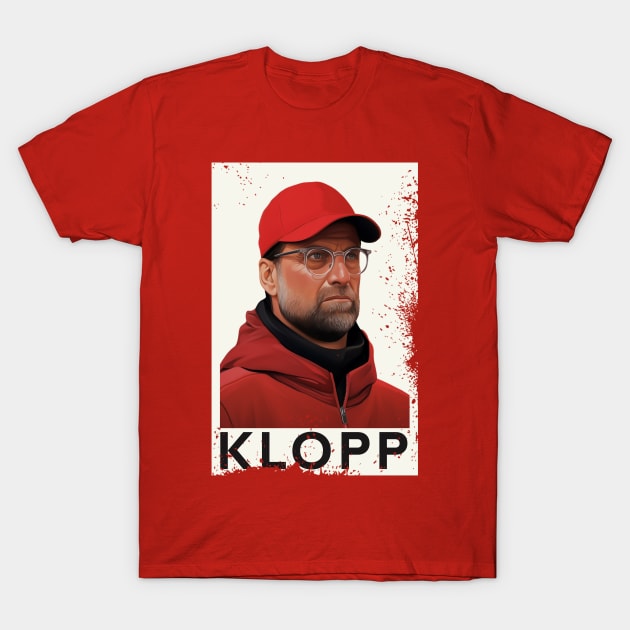 Jurgen Klopp LFC Liverpool FC T-Shirt by Red since 1892